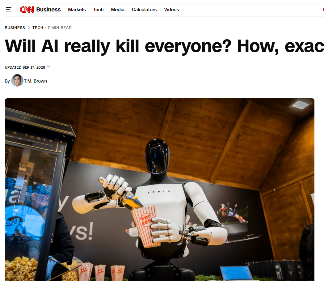 The AI will destroy the world!... Really?