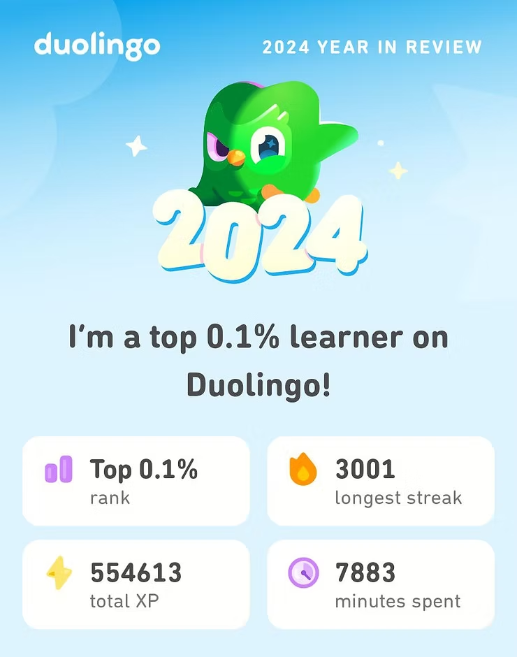 I got a 3,000 day streak in Duolingo, am I wasting my time?
